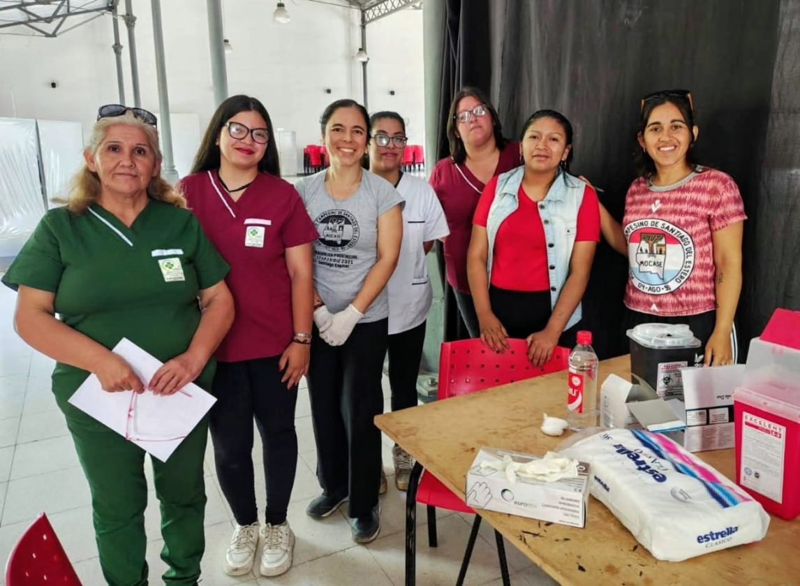 Exitosa jornada de salud del MOCASE en Añatuya: más de 120 personas participaron en los testeos de VIH y sífilis