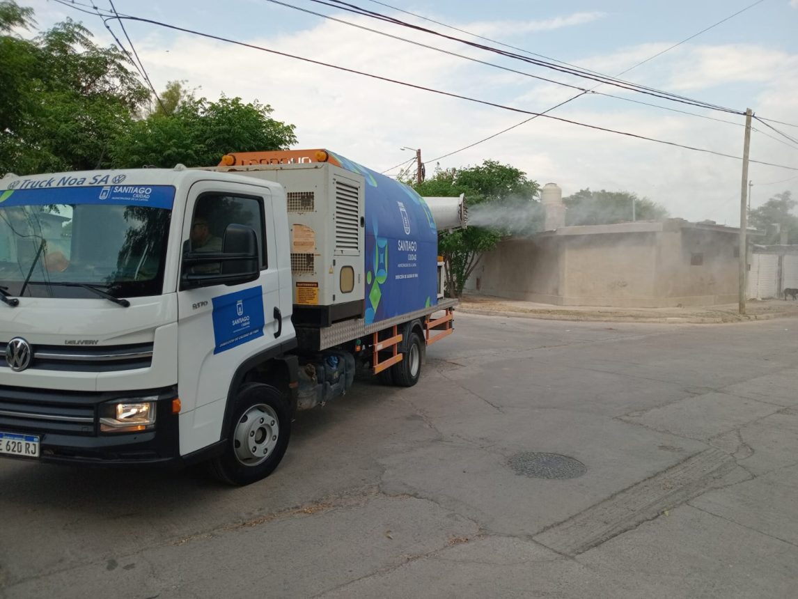 Cronograma semanal de las fumigaciones en la capital santiagueña