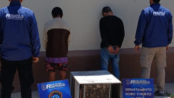 Capturan a los delincuentes que robaron un aire acondicionado de 6000 frigorías de un negocio