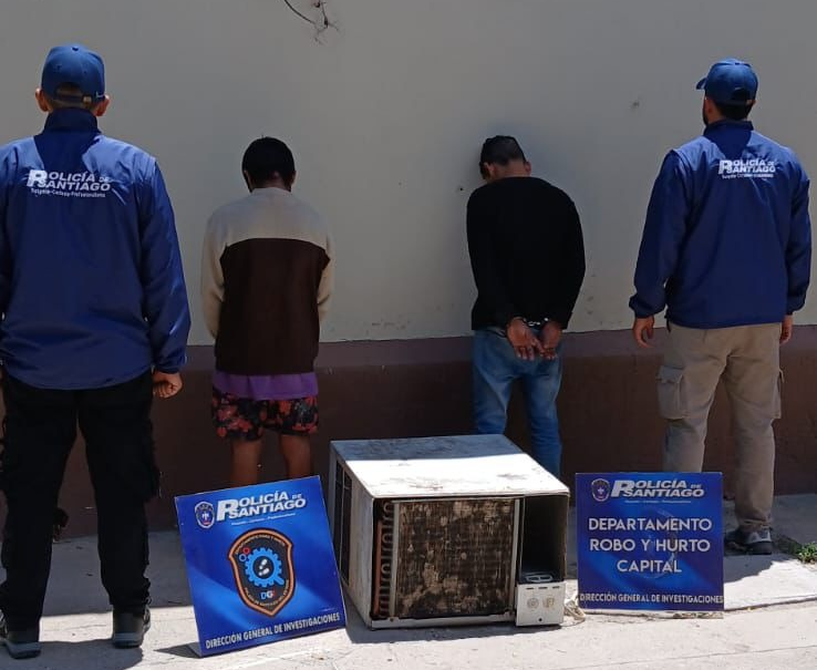 Capturan a los delincuentes que robaron un aire acondicionado de 6000 frigorías de un negocio
