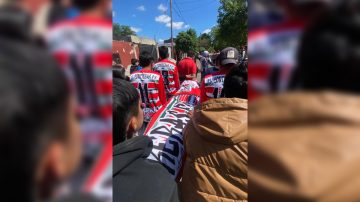 VIDEO: Caravana y ruido de motores para despedir al joven que murió en accidente en El Zanjón