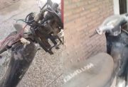 VIDEO. Aprovechó el temporal y robó partes de motocicletas en una vivienda de La Banda