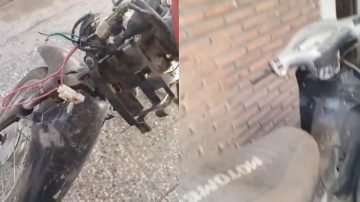 VIDEO. Aprovechó el temporal y robó partes de motocicletas en una vivienda de La Banda