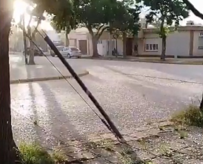 Video: impresionante caída de granizo en seco en Córdoba