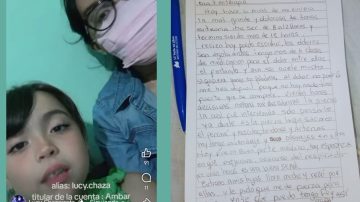 Lucía, luego de la colecta fue operada y escribió un texto para contar cómo está: “yo sé que puedo, tengo fe… y así será.”
