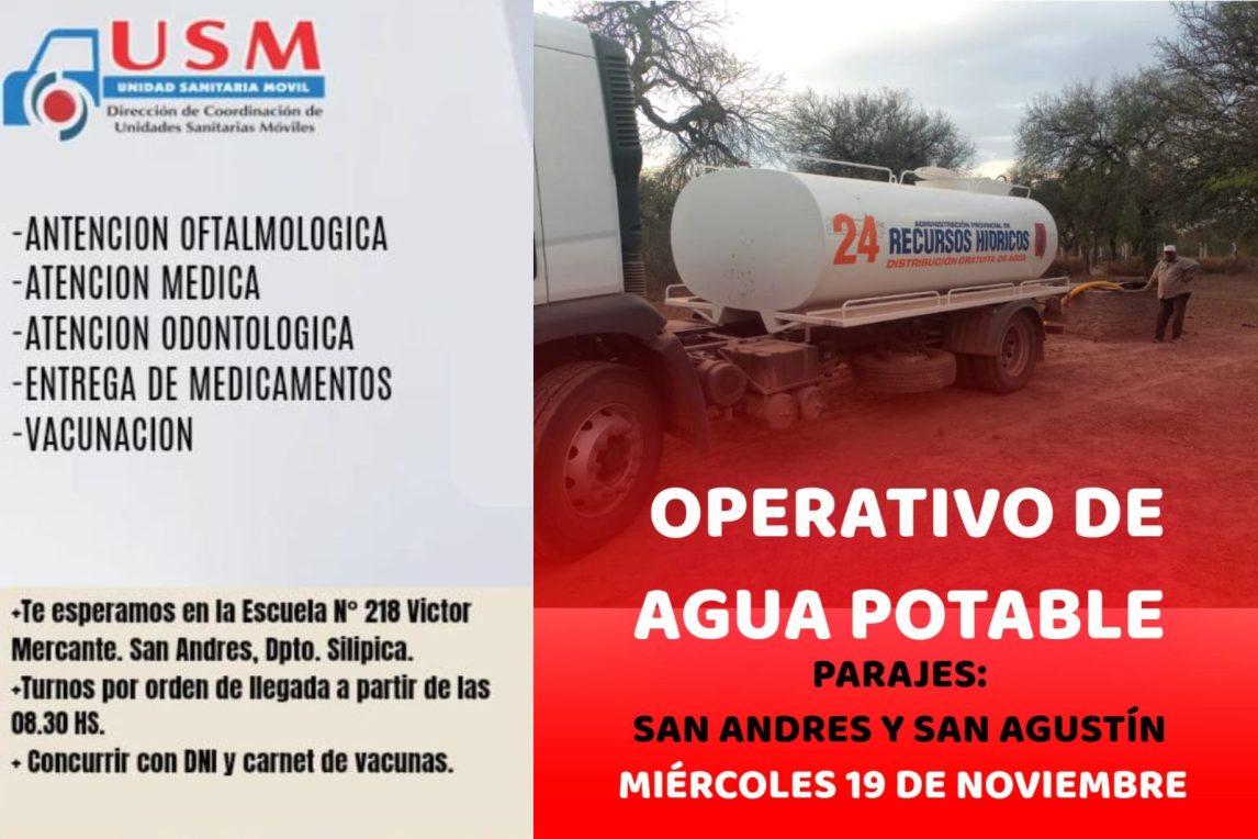 Operativo conjunto de salud y acceso a agua potable en el interior santiagueño