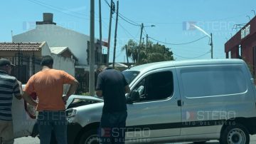 Mediodía accidentado: registran un fuerte choque en la Av. Solís