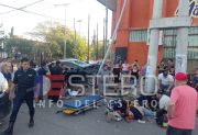 La Banda: Dos motociclistas gravemente heridos tras accidente en Quintana y Necochea