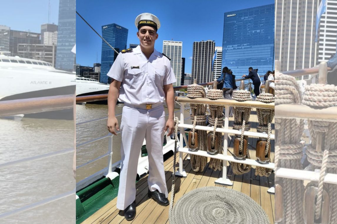 El marino José Medrín Serrano: orgullo santiagueño desde la Fragata Libertad