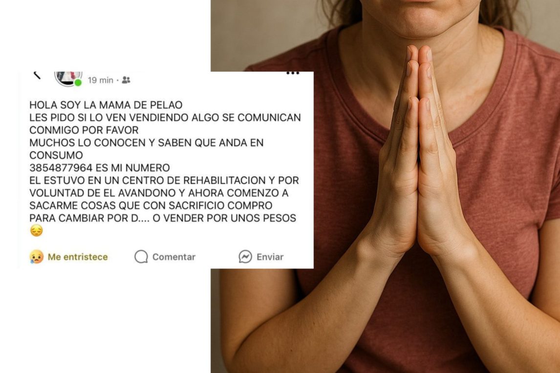El desesperado pedido de una madre: denuncia que su hijo, con problemas de adicción, le roba pertenencias de su casa