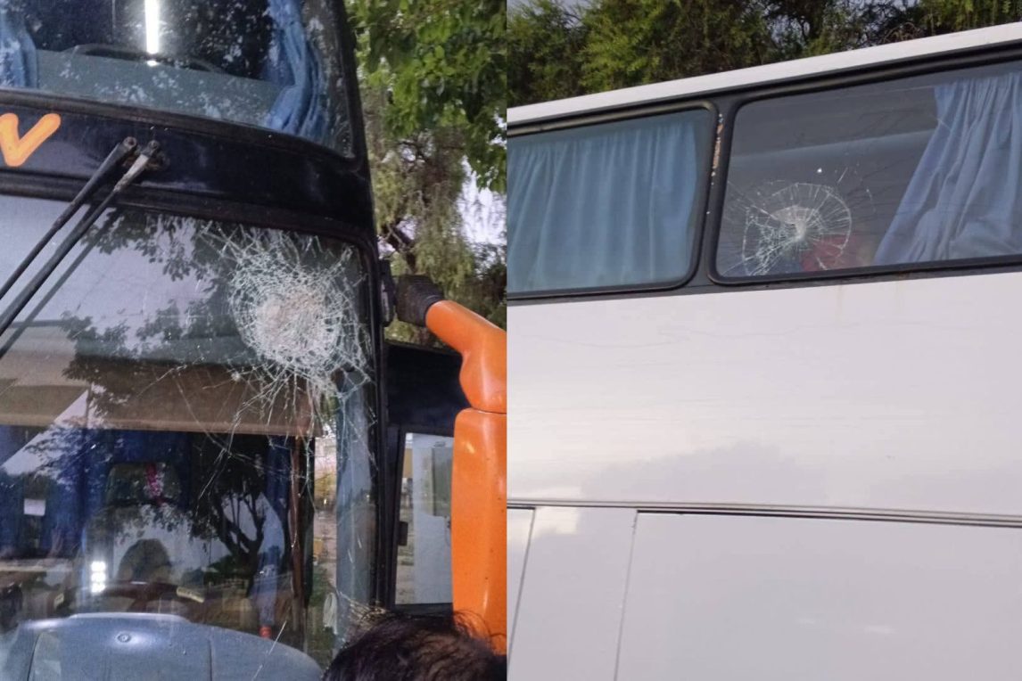 Grave acto de vandalismo: ataque al micro de Comercio Central Unidos en Termas de Río Hondo