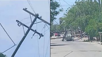 El potente viento provocó la caída de un transformador y dejó sin luz al barrio Tradición