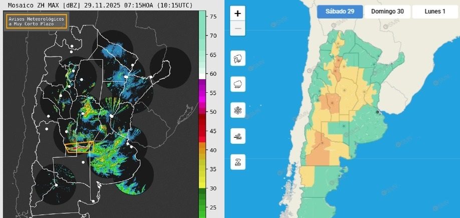 Santiago del Estero, entre las 15 provincias bajo alerta por “fenómenos con capacidad de daño”