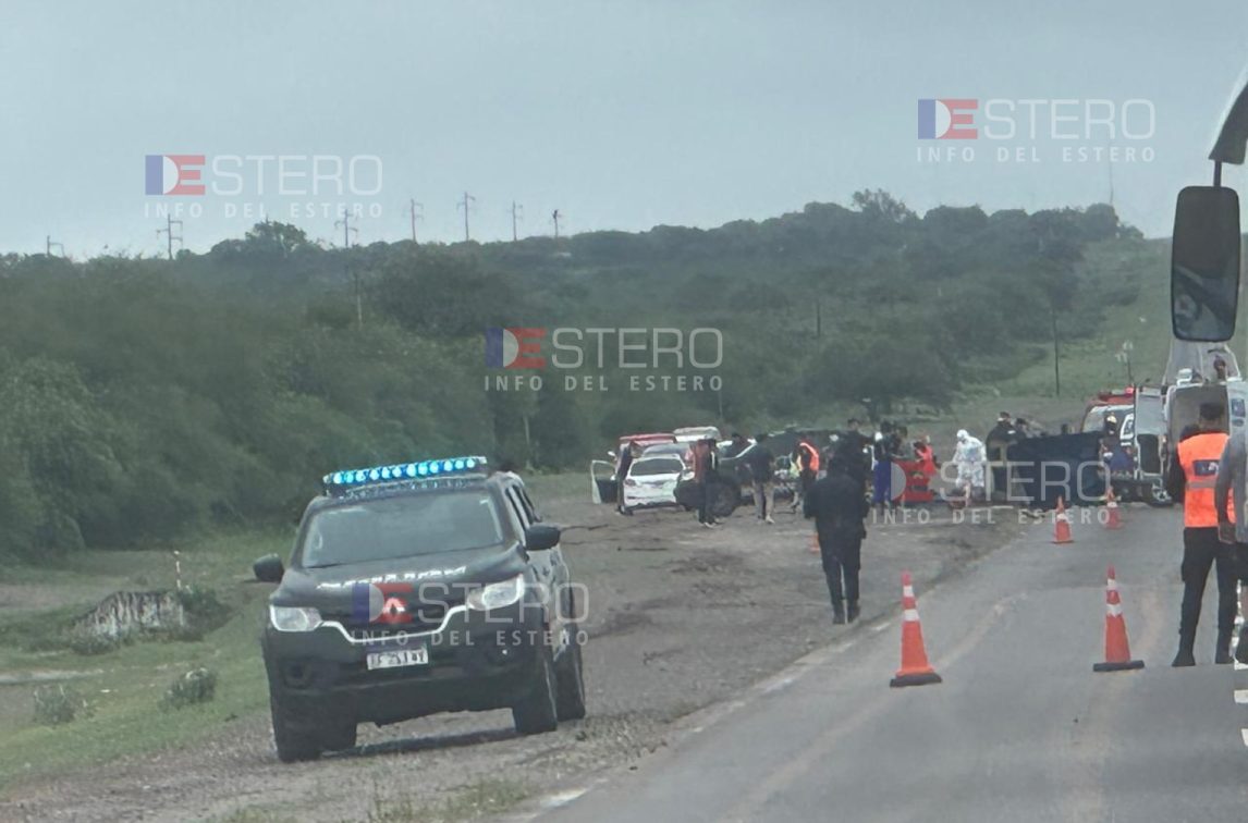 Lunes trágico en Las Termas: una familia completa murió en un brutal accidente
