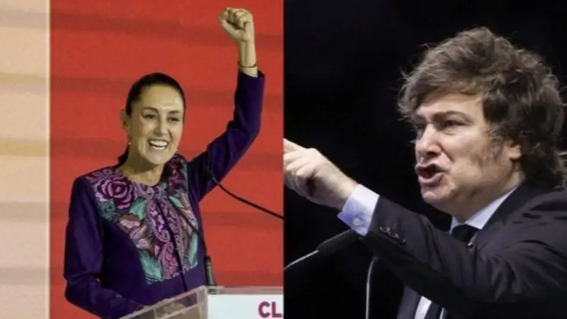 Sheinbaum lanzó una chicana a Milei al comparar recaudación y deuda