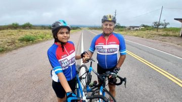 VIDEO | La emoción de Dalma, una niña que viajará por primera vez en bici hacia la Virgen del Valle, junto a su abuelo