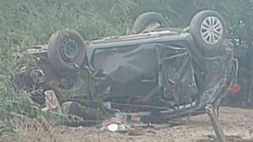 Santiagueños protagonizan impactante accidente en Ruta Provincial 30