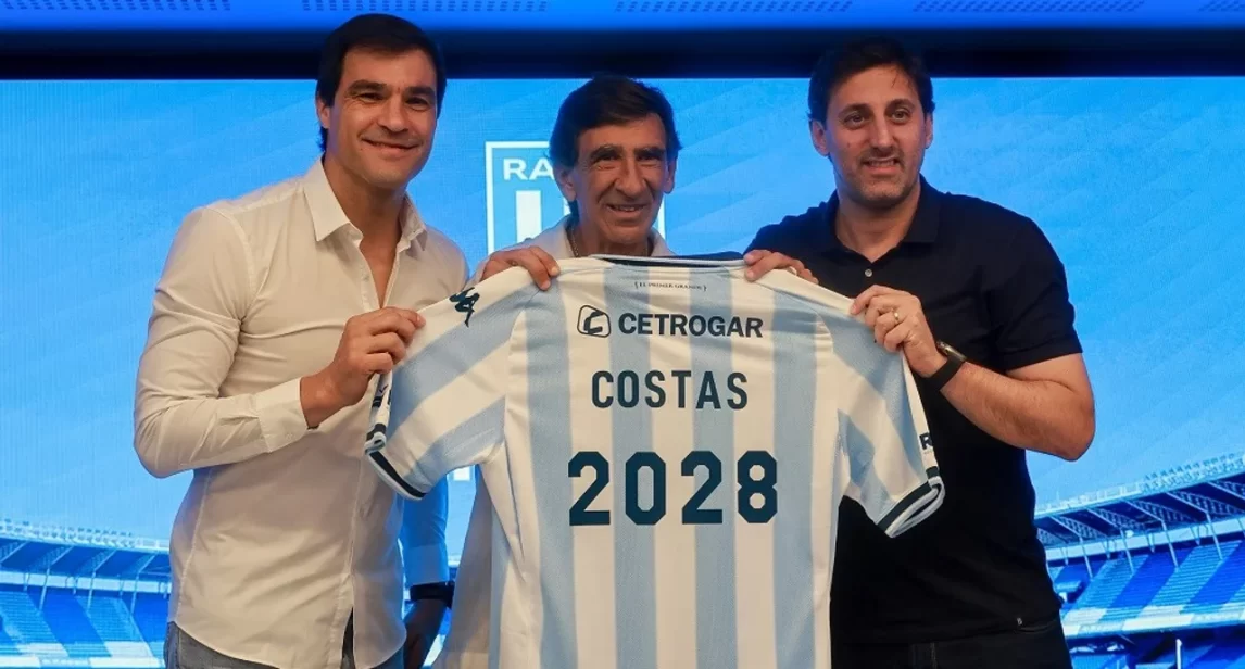 Oficial: Racing renovó a Gustavo Costas hasta 2028 y reafirma su proyecto deportivo