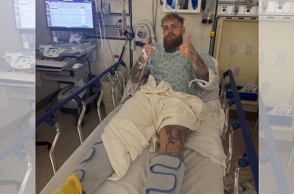Jake Paul fue operado de urgencia tras el brutal nocaut de Joshua que le fracturó la mandíbula
