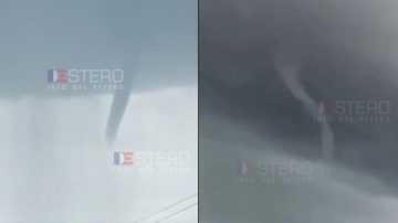 Embudo nuboso sorprendió a los vecinos de Vinará