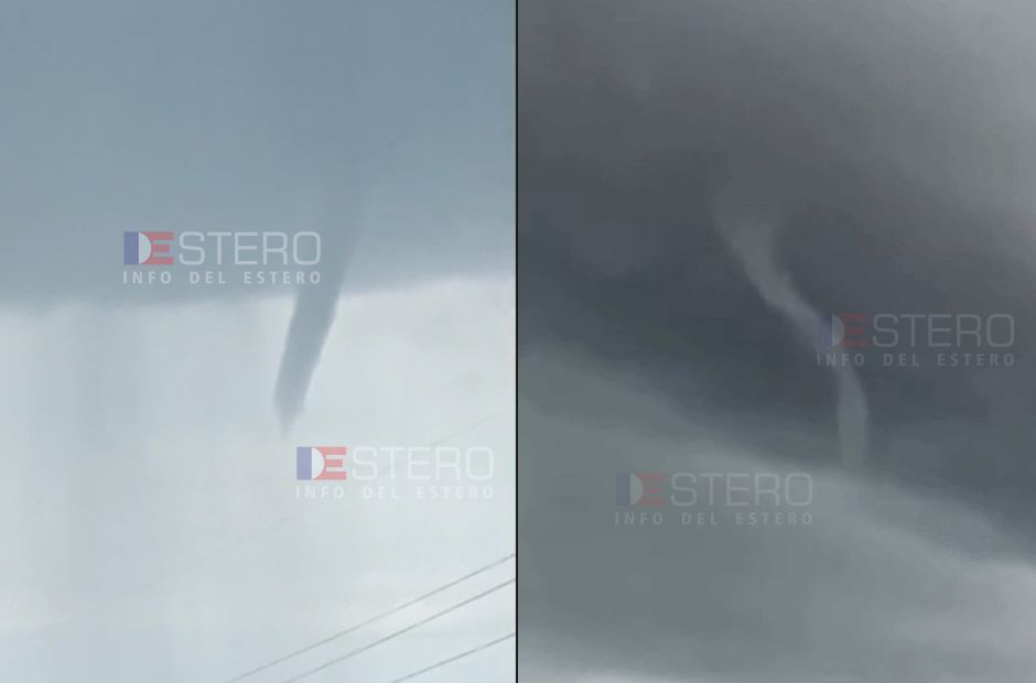 Embudo nuboso sorprendió a los vecinos de Vinará