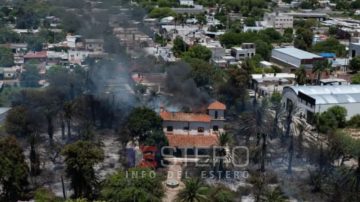 Un policía internado tras combatir el incendio en el Barrio Tradición