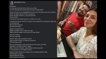 A casi un año de la muerte de Luciana Torres: el desgarrador mensaje de su hermano