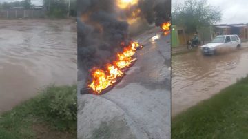 El Tabique: vecinos indignados exigen soluciones por calles anegadas y amenazan con nuevos cortes