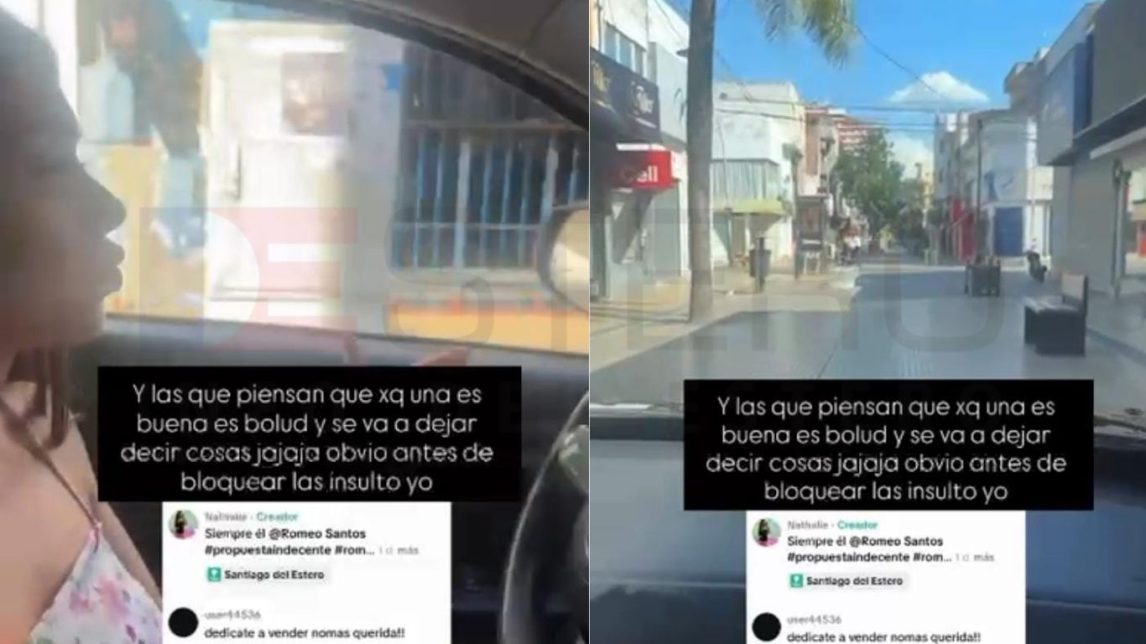 VIDEO | Imprudencia y polémica: una comerciante se filmó manejando un auto en plena peatonal Tucumán