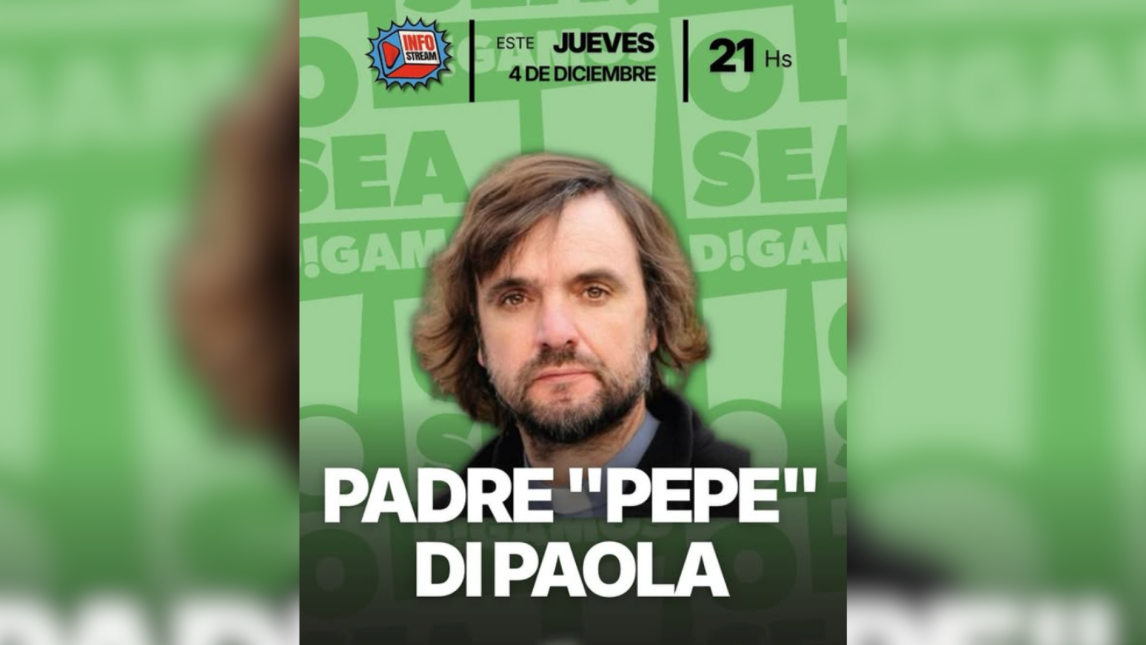 🔔 Esta noche en “O Sea, Digamos”: entrevista exclusiva al padre “Pepe” Di Paola