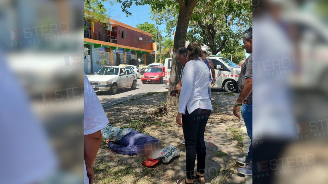 Un hombre se descompensó y cayó inconsciente en plena vía pública en La Banda