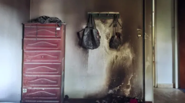 Le entró una cañita voladora en su casa y provocó un incendio: las pérdidas fueron totales