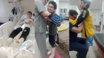 Rendirse nunca fue una opción: contra todos los pronósticos, Lauti logró caminar a los 16 años