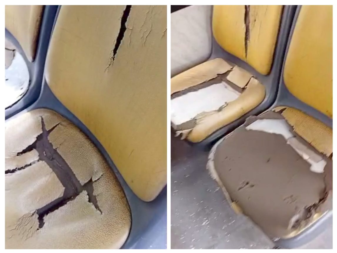 Un usuario de colectivos mostró cómo están los asientos: “Y los empresarios piden aumento”