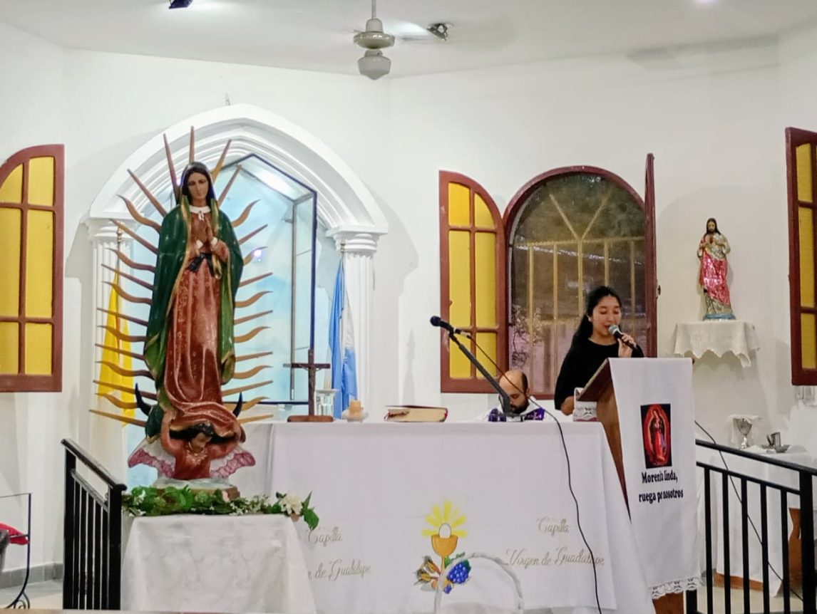 La comunidad del barrio Colón se prepara para la fiesta patronal de Nuestra Señora María de Guadalupe