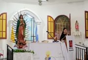 La comunidad del barrio Colón se prepara para la fiesta patronal de Nuestra Señora María de Guadalupe