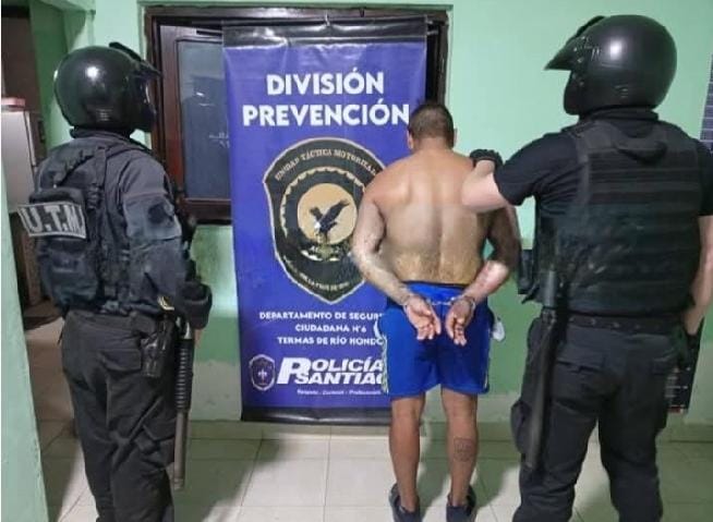 Se hizo pasar por cliente acompañando de una mujer: así cayó “Sapo Negro” conocido delincuente de Las Termas