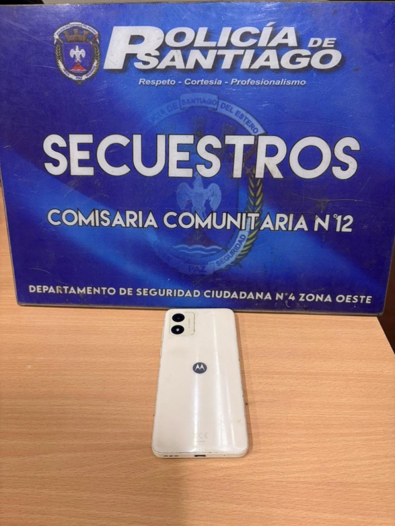 Recuperaron un celular robado en La Banda: había sido entregado como parte de pago de un arreglo de moto