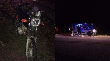 Motociclista resultó gravemente herido tras chocar contra un caballo en Ruta 7