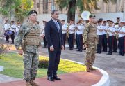 El vicegobernador asistió al cambio de jefatura en el cuartel local del Ejército Argentino