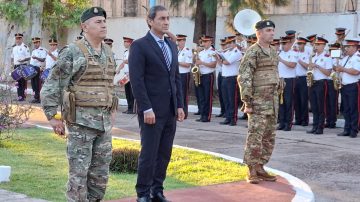 El vicegobernador asistió al cambio de jefatura en el cuartel local del Ejército Argentino