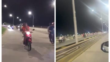 Con accidente incluido: denuncian “picadas ilegales” en la Autopista La Banda Santiago