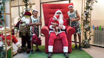 Locura navideña en el CCB: Papá Noel hizo brillar el centro de la ciudad