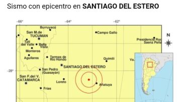 ¿Lo sentiste? Se registró un sismo de magnitud 5,2 cerca de Añatuya 