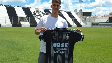 Central Córdoba presentó oficialmente a Lucas Bernabéu como refuerzo