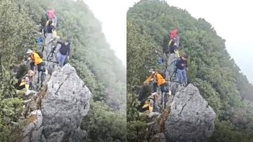 Turista sobrevivió a una caída desde un acantilado cuando intentaba tomarse una selfie