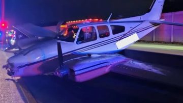 VIDEO. Una avioneta cayó sobre un auto durante un aterrizaje de emergencia en Florida