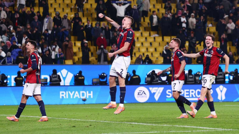 Bologna dio el golpe ante Inter y jugará la final de la Supercopa de Italia frente al Napoli