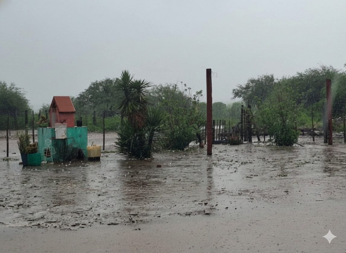 Familias de Choya tuvieron que ser asistidas en medio del fuerte temporal