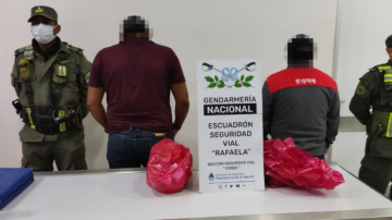 Interceptan a dos “mulas” en un tour de compras sobre Ruta 34: habían ingerido 185 cápsulas de cocaína